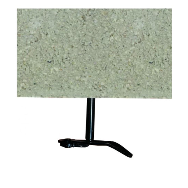 Arrêt volet à visser matériaux pleins 130 mm Ø 10 mm Acier noir x25