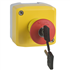 Bouton d'arrêt d'urgence Schneider XALK188F à clé - 10 A - Ø 40 mm
