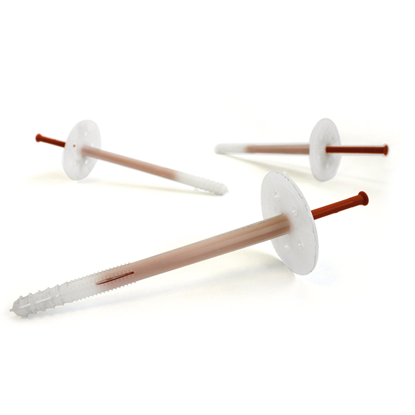 Cheville d'isolation à frapper ISO Spit avec clou plastique pour PSE et ITE - 10x95mm - 200 pièces 057611