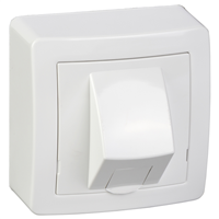 Prise RJ45 en saillie Schneider Alréa catégorie 6 blanc