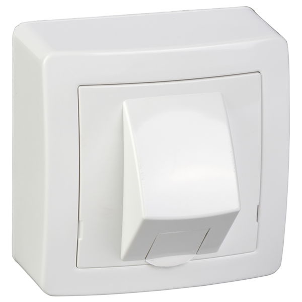 Prise RJ45 en saillie Schneider Alréa catégorie 6 blanc
