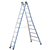 Echelle transformable 2 plans Platinium 2 x 8 échelons 4.04 m Tubesca