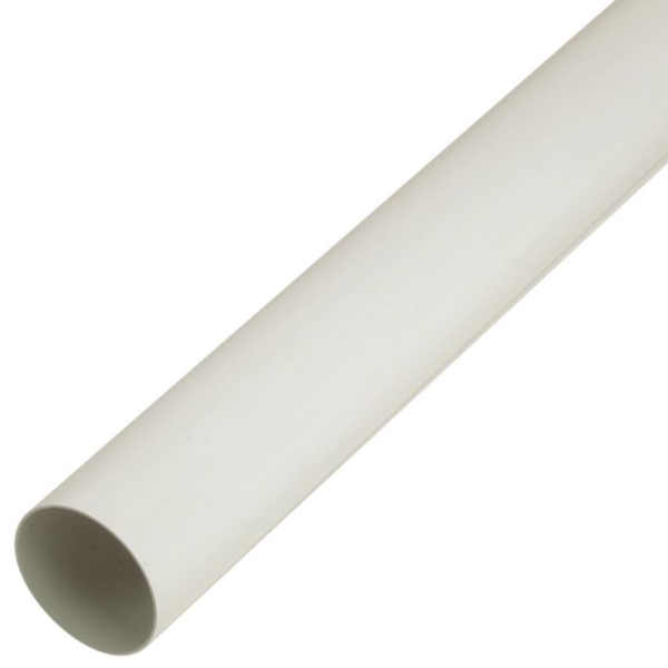 Tube de descente Nicoll en Techtan Blanc - 80 MM x 4 M