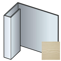 Profil de finition pour encadrement de fenêtre en bardage Cedral Lap - Aluminium laqué Brun C03 - longueur 3,00 M