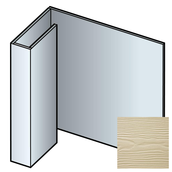 Profil de finition pour encadrement de fenêtre en bardage Cedral Lap - Aluminium laqué Brun C03 - longueur 3,00 M
