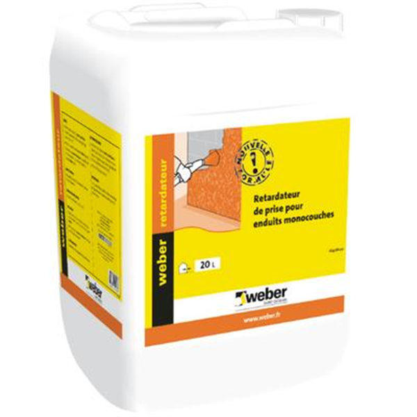 Retardateur de prise Weber pour enduit monocouche - bidon de 20 L