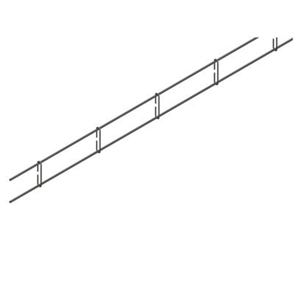 Armature de chaînage rampant sismique