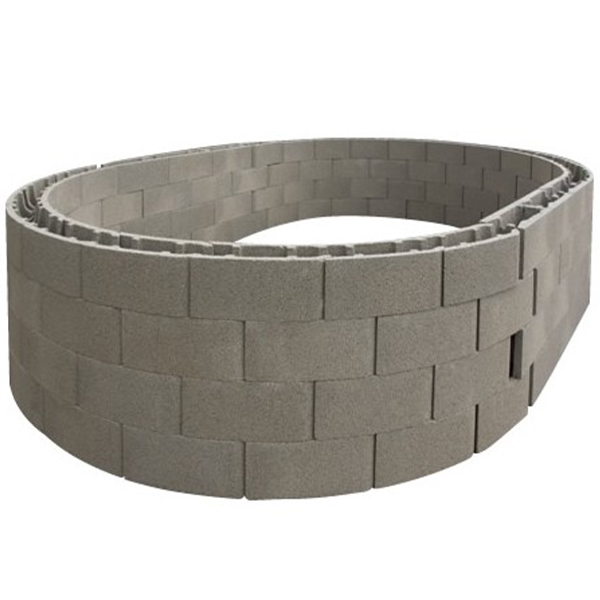 Bloc béton à bancher courbe Varibloc Alkern - Grand rayon - 500 MM x 200 MM x 200 MM