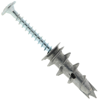 Cheville autoforeuse zamak pour plâtre Spit Driva TP12 avec vis plate