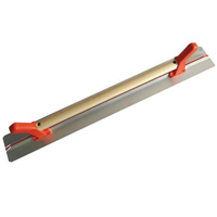 Règle dresser enduits aluminium lisse sans dent poignée bois 1,20 m