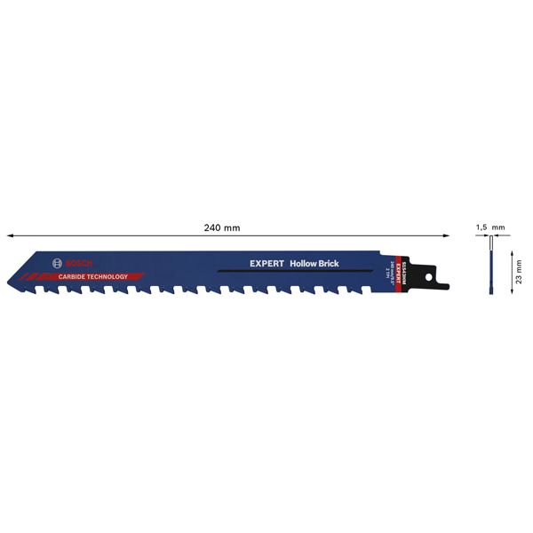 Lame de scie sabre brique - Expert S 1543 HM Bosch - 240 mm