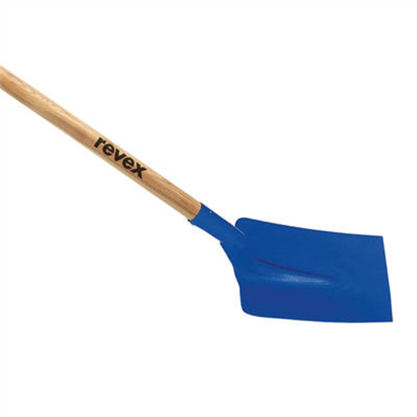 Pelle carrée col de cygne Revex - Largeur 25 cm - Avec manche bois droit 1.2 m