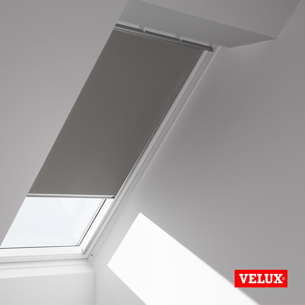 Store occultant Velux DKL pour fenêtre de toit UK04 - 134,0 CM x 98,0 CM - Gris