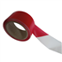Ruban signalisation ultra résistant  5 cm x 100 mètres - Rouge et blanc