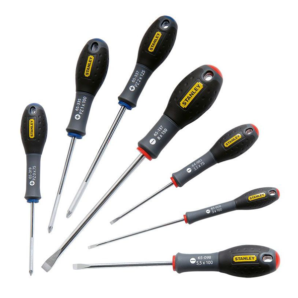 Tournevis mécanicien électricien Fatmax Stanley jeu de 7 tournevis