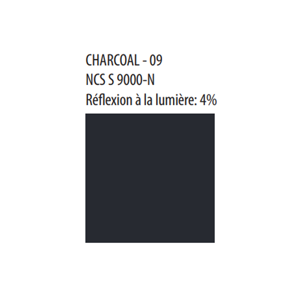 Dalle de plafond acoustique Color-all à bords X - Charcoal - 600 MM x 600 MM - ép.22 MM