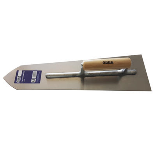 Platoir flamand en acier Obra 45 cm de long avec manche en bois