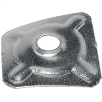 Plaquette glavanisé PPSO dimensions 40 x 40 mm avec trou 8.5 mm Etanco
