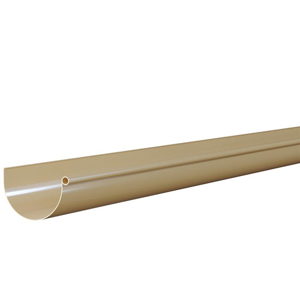 Gouttière MEP GD25 en PVC Sable - développé 250 MM - 4 M