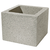 Élément de pilier en béton gris - 27,0 CM x 27,0 CM - Hauteur 25,0 CM