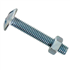 Boulon poêlier empreinte cruciforme - acier zingué - M6 x 60 mm - boîte de 60