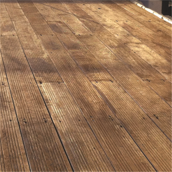 Lame de terrasse en Pin traité classe 4 marron -