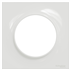 Plaque de finition simple Schneider Odace Styl - blanc brillant