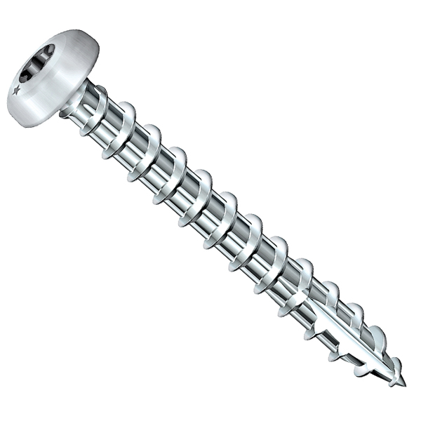 Vis bois Rocket tête ronde Torx acier zingué 4x16 mm boîte de 500 025210