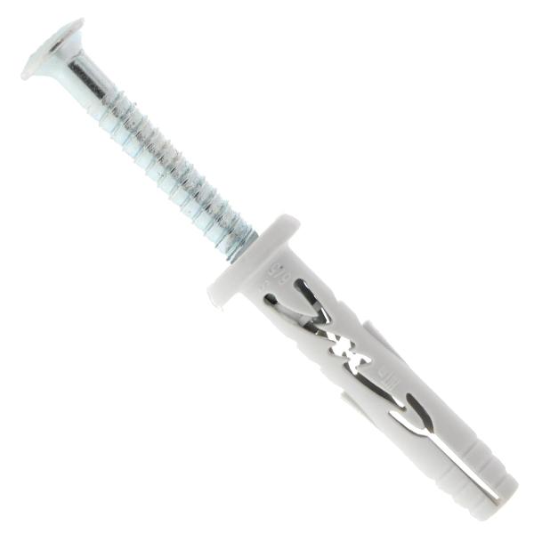 Cheville à frapper avec vis zingué tête plate - Spit - 6,0 MM x 40,0 MM