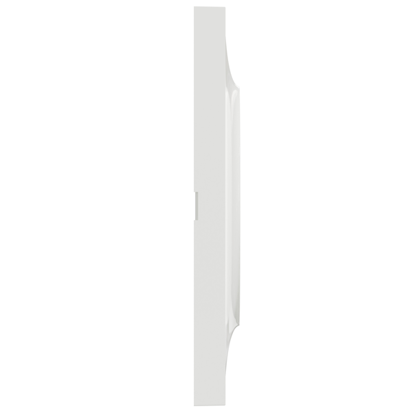 Plaque de finition double Schneider Odace Styl - blanc brillant