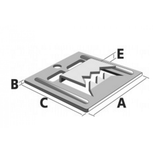 Crochet CLIP pour lambris bois 24x0.4x24 mm épaisseur 3 mm 250 pièces Simpson Strong-Tie CLIP3/250 Simpson-Strong-Tie