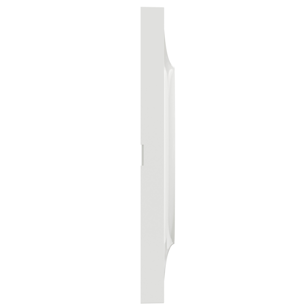 Plaque de finition simple Schneider Odace Styl - blanc brillant