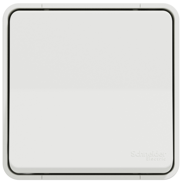 Interrupteur poussoir en saillie Schneider Mureva Styl complet blanc