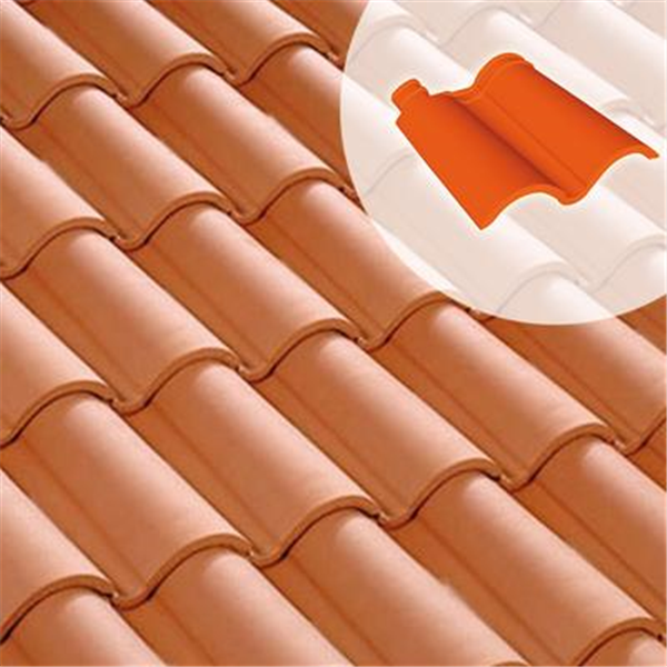 Tuile double rive DC12 sans rabat - sens droit - Rose