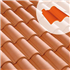 Tuile double rive DC12 sans rabat - sens droit - Rose