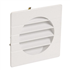 Grille de ventilation spécial façade pour tube PVC - Diamètre 80 mm - Avec moustiquaire - Blanc