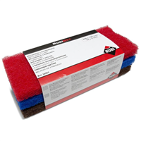 Abrasifs de rechange pour taloche - doux moyen et fort - 25 x 10 x 2.5 cm - lot de 3 Rubi 20902