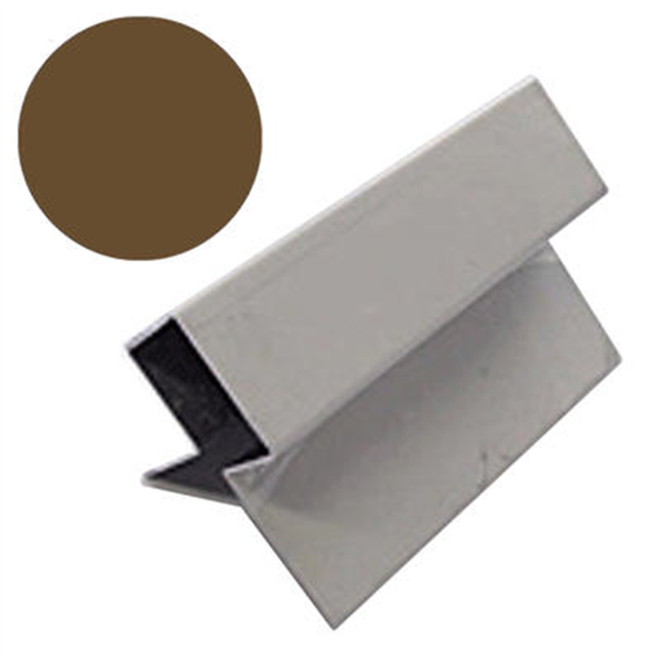 Profilé d'angle extérieur MetalTrim bardage Hardie Plank - Marron noisette - 3 M