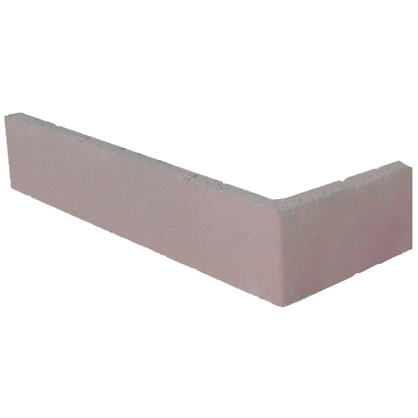 Plaquette d'angle de parement mural sablé Terreal Gris perle - 22 CM x 10,5 CM x 14 / 50 MM