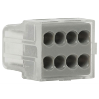 Borne automatique Debflex pour 8 conducteurs de section 1,5 à 2,5 mm²
