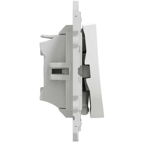 Poussoir lumineux Schneider Odace- LED bleue - blanc - 10A 250V