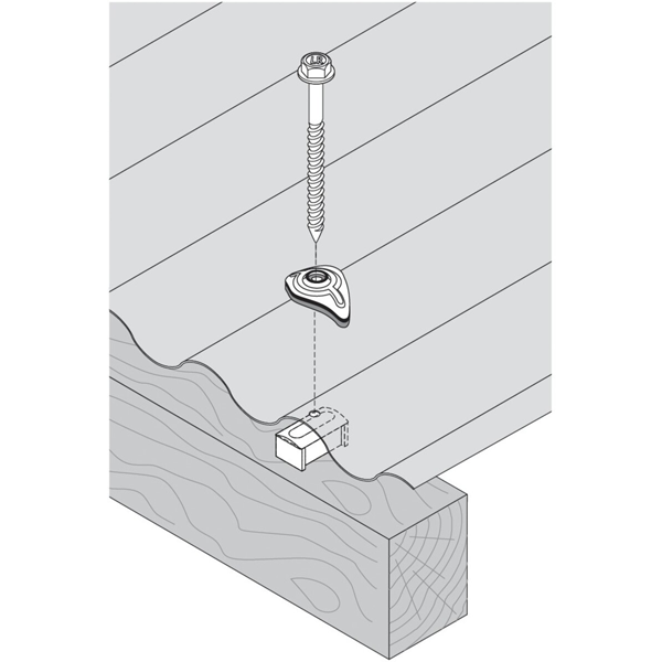Cavalier monobloc à étanchéité intégrée Etancovalu - Ø 6.5 mm
