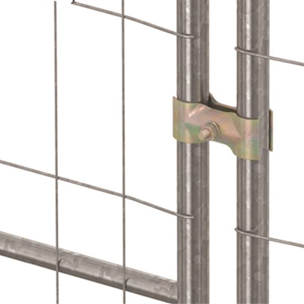 Collier serrage anti-vandalisme clôture mobile chantier 130 x 55 x 16 mm