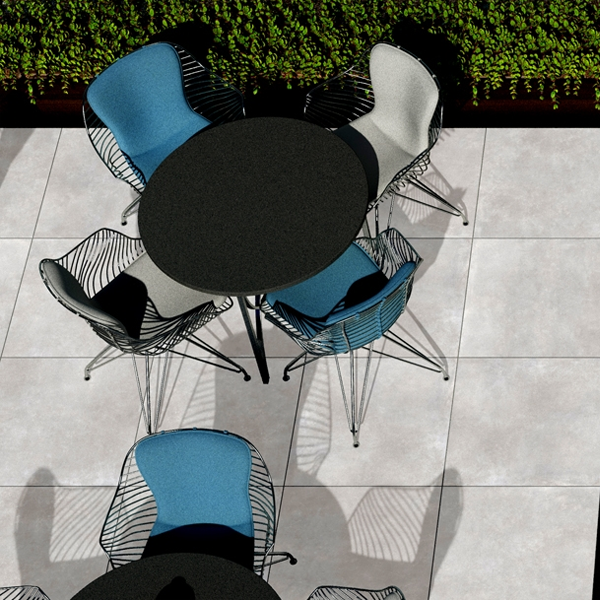 Carrelage extérieur Icon Grip - 60 CM x 60 CM - ép. 20 MM - Ash