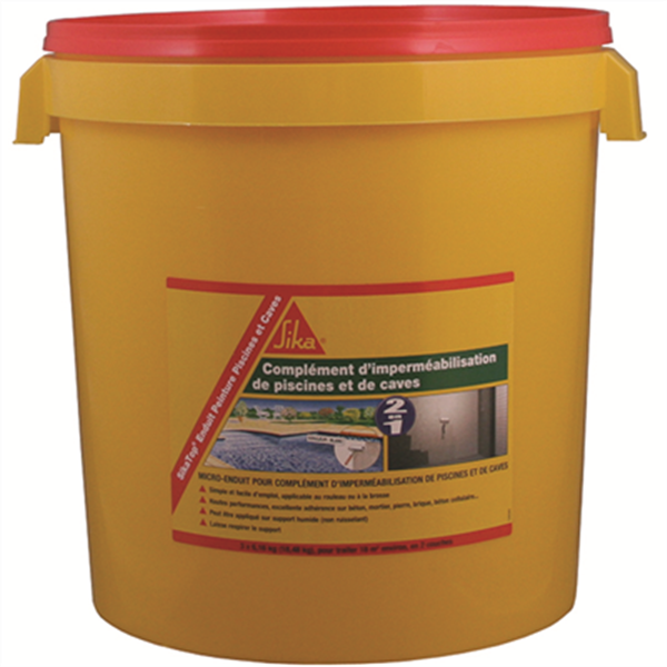 Micro mortier prédosé Sika® Enduit Piscine - Blanc - Kit de 18,48 kg