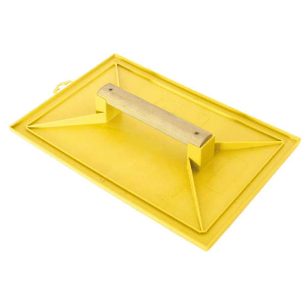 Taloche ABS jaune Mondelin poignée bois 18x27cm