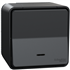 Poussoir en saillie lumineux Schneider Mureva Styl - anthracite