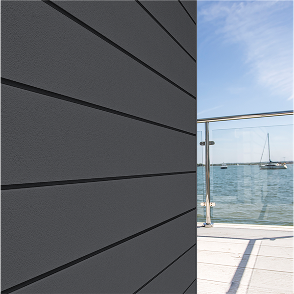 Lame de bardage Cedral Click finition Smooth - couleur Gris ardoise C18 - ép.12,0 MM - 186 MM x 3600 MM