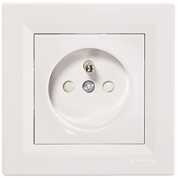 Prise de courant 2P+T Schneider Asfora - blanc - 16 A - 230 V