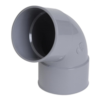 Coude PVC à coller Femelle - Femelle 67° Diamètre 40 mm coloris gris